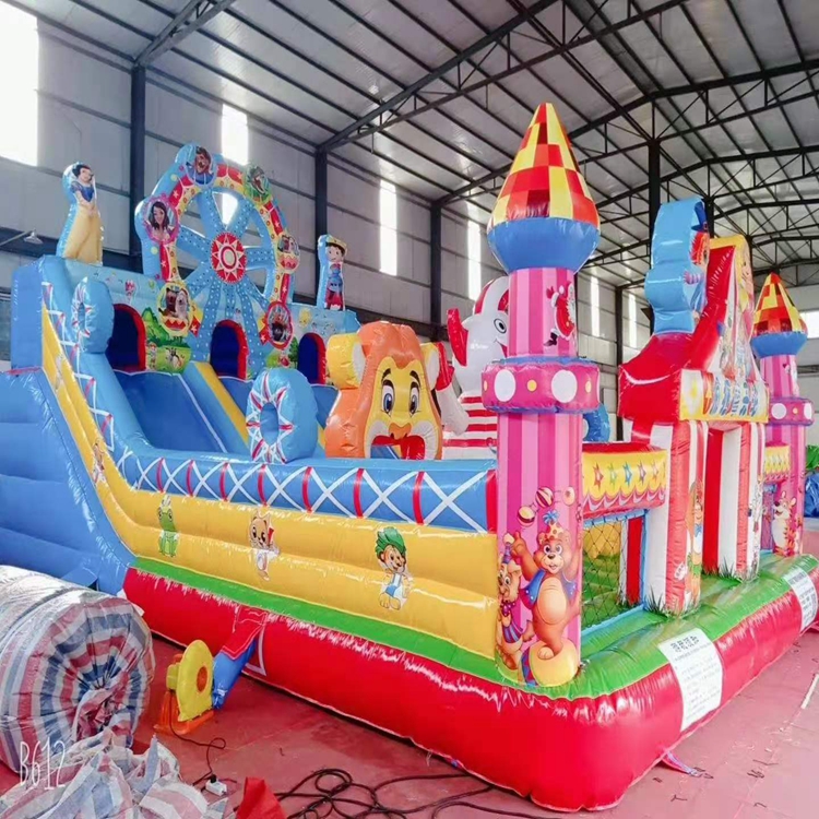 陆地充气城堡 充气城堡充气滑梯视频